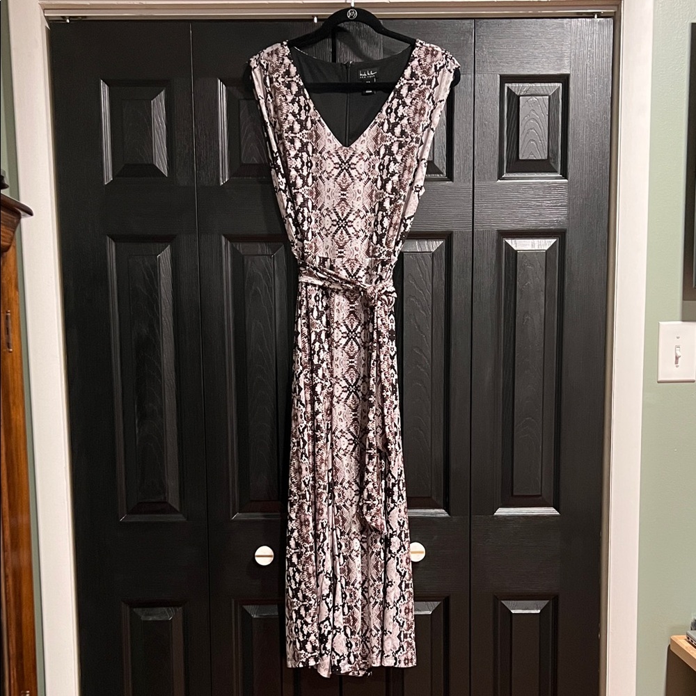 Elegant Snake Print Jumpsuit